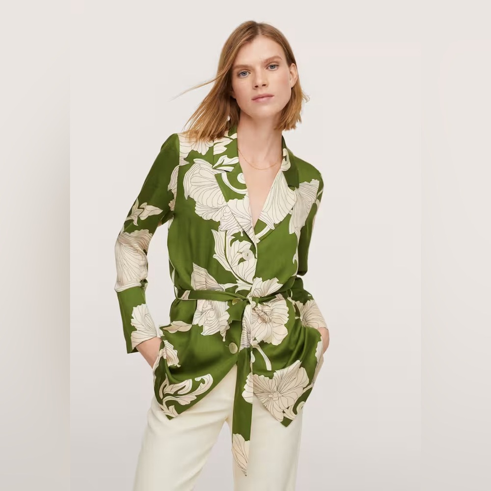 Flower Print Jacket NWT (matching pants in separate listing)